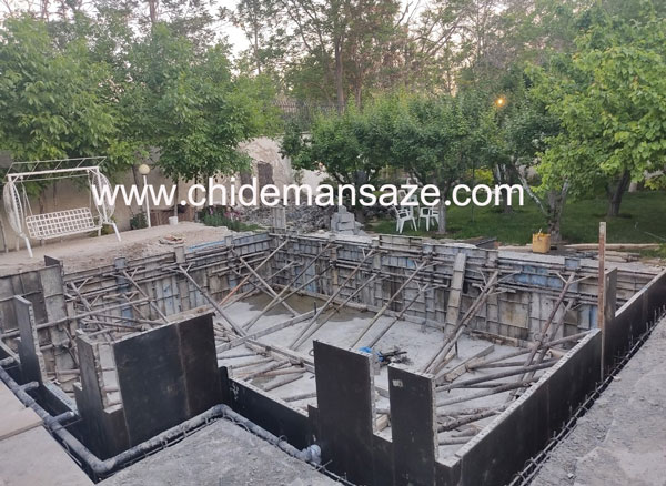 ساخت استخر بتنی