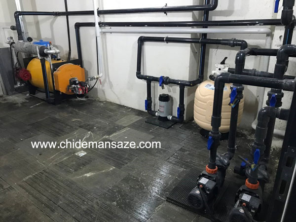ساخت  موتورخانه استخر خانگی